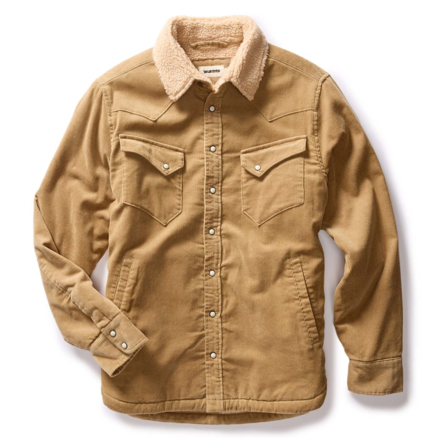 Outerwear Taylor Stitch | The Western Shirt Jacket In Dark Khaki Corduroy