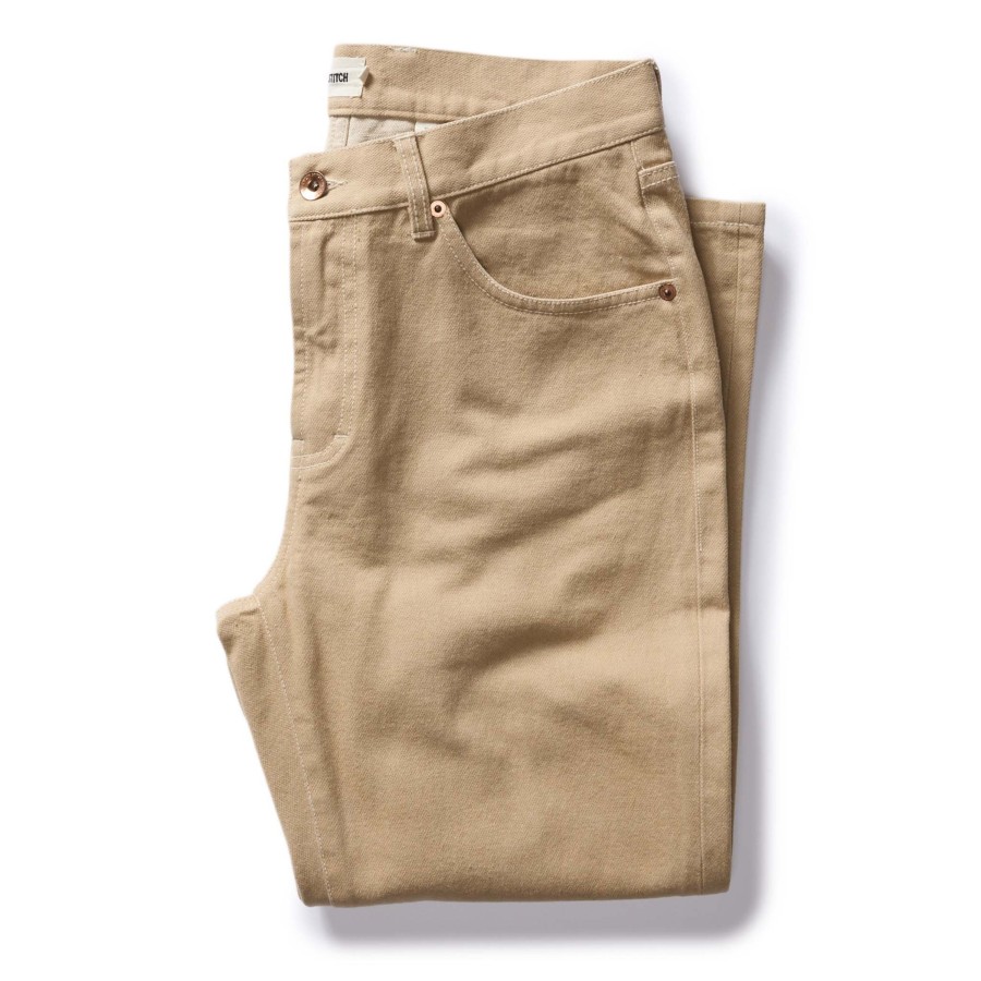 Bottoms Taylor Stitch | The Slim All Day Pant In Light Khaki Broken Twill