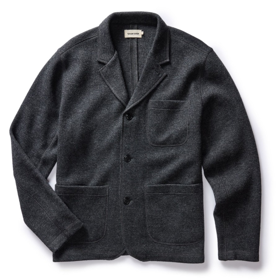 Shirts & Sweaters Taylor Stitch | The Ridgewood Cardigan In Charcoal Birdseye Wool