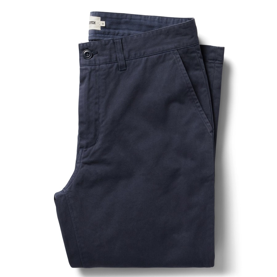 Bottoms Taylor Stitch | The Slim Foundation Pant In Organic Marine