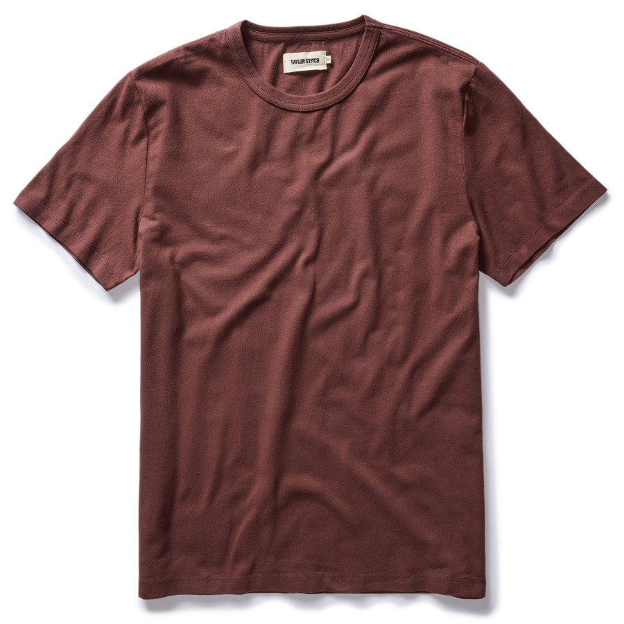 Shirts & Sweaters Taylor Stitch | The Organic Cotton Tee In Burgundy