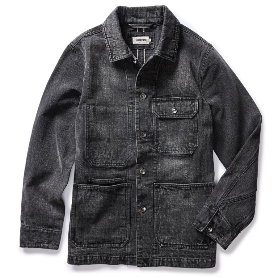 Outerwear Taylor Stitch | The Fremont Jacket In Black 3-Month Wash Selvage Denim