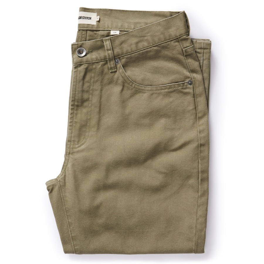 Bottoms Taylor Stitch | The Slim All Day Pant In Arid Eucalyptus Canvas