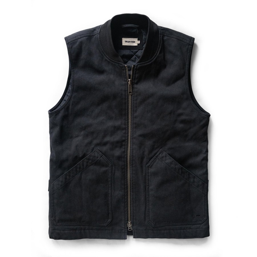 Outerwear Taylor Stitch | The Workhorse Vest In Coal Boss Duck