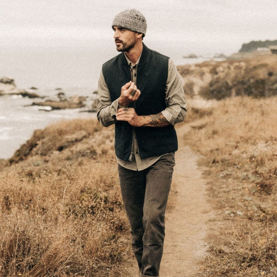 Outerwear Taylor Stitch | The Workhorse Vest In Coal Boss Duck