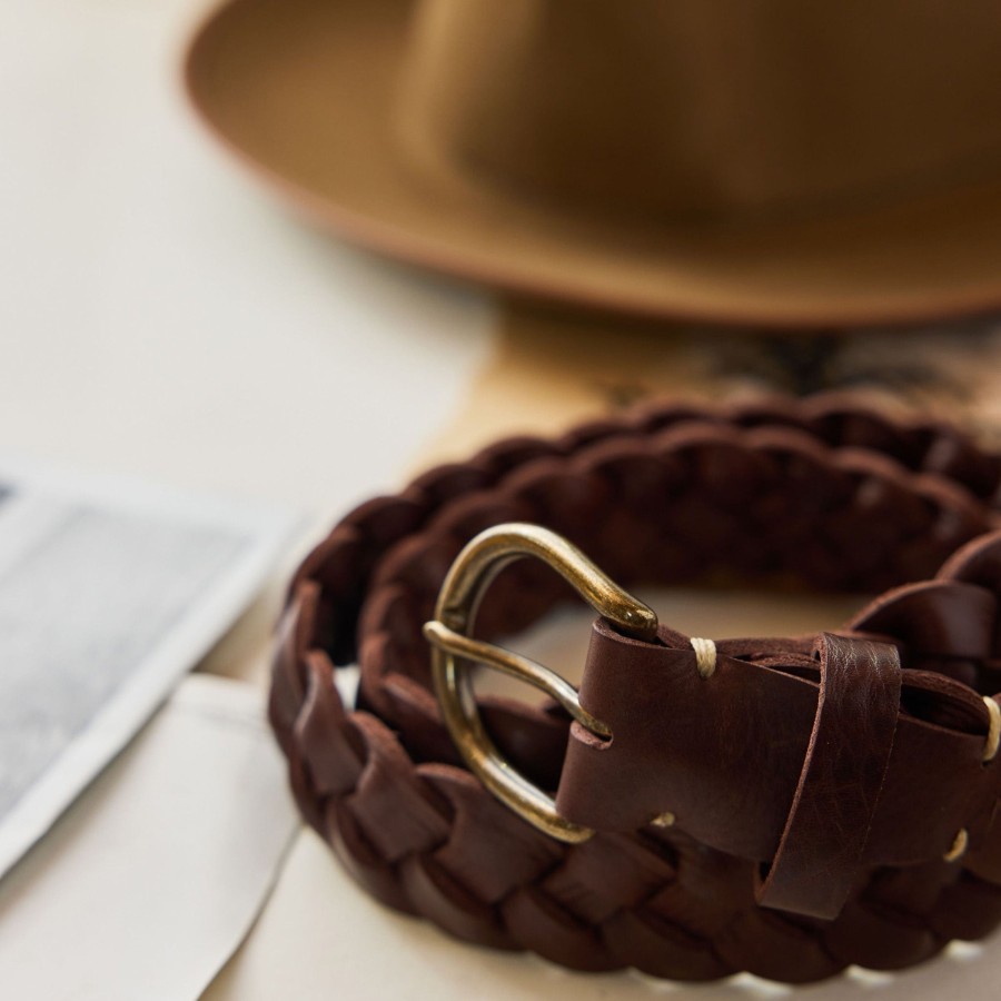 Boots & Accessories Taylor Stitch | The Braided Belt In Dark Brown