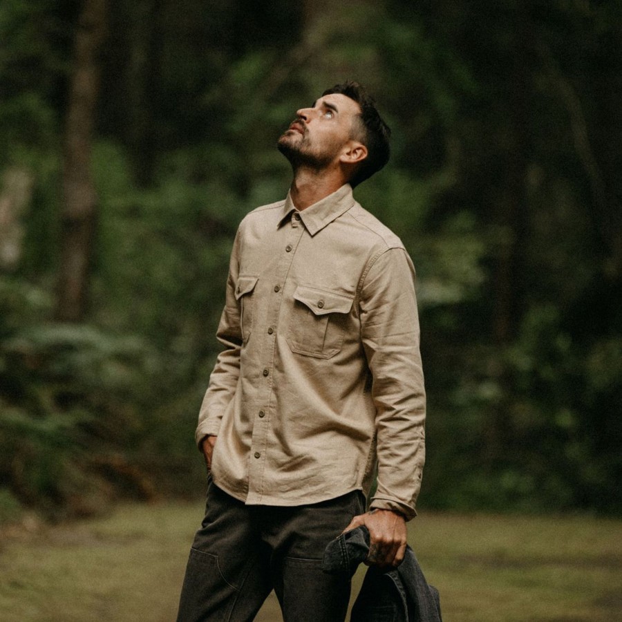 Shirts & Sweaters Taylor Stitch | The Saddler Shirt In Light Khaki Twill