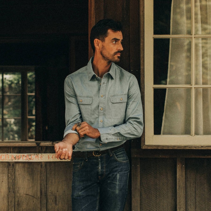 Shirts & Sweaters Taylor Stitch | The Ledge Shirt In Sun Bleached Chambray