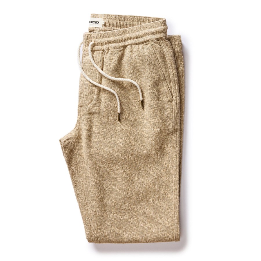 Bottoms Taylor Stitch | The Apres Pant In Oat Linen Tweed