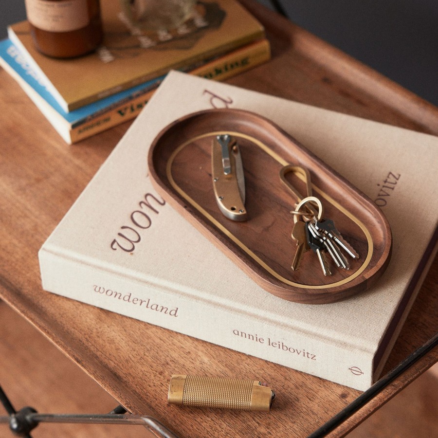 Boots & Accessories Taylor Stitch | The Valet Tray In Walnut And Brass