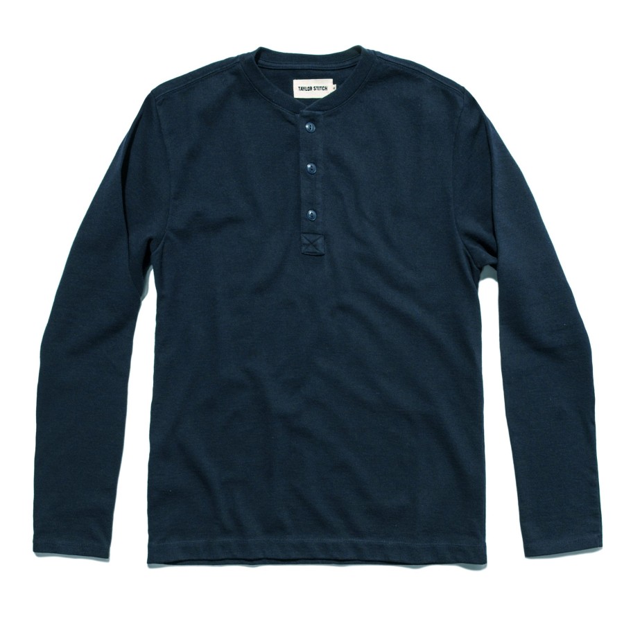 Shirts & Sweaters Taylor Stitch | The Heavy Bag Henley In Navy