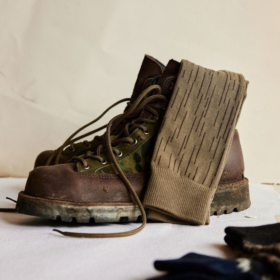 Boots & Accessories Taylor Stitch | The Crew Sock In Rain Drop Camo