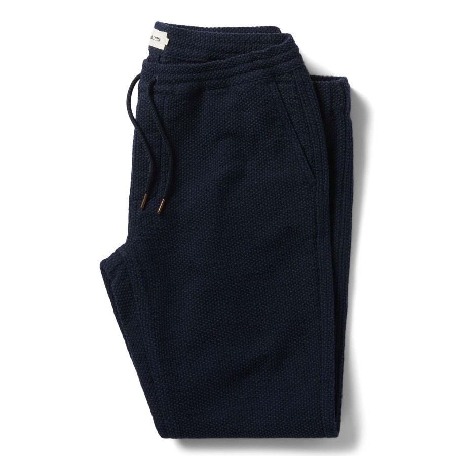 Bottoms Taylor Stitch | The Apres Pant In Navy Sashiko