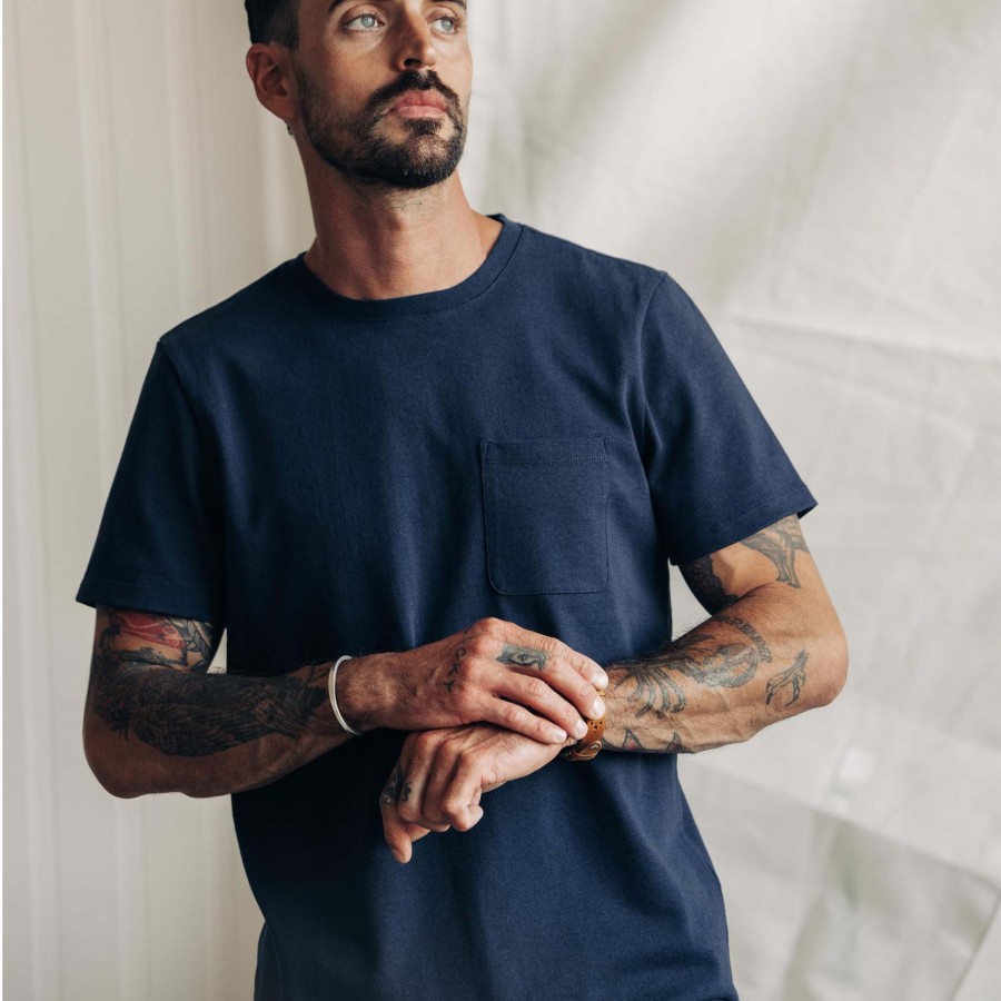 Shirts & Sweaters Taylor Stitch | The Heavy Bag Tee In Navy