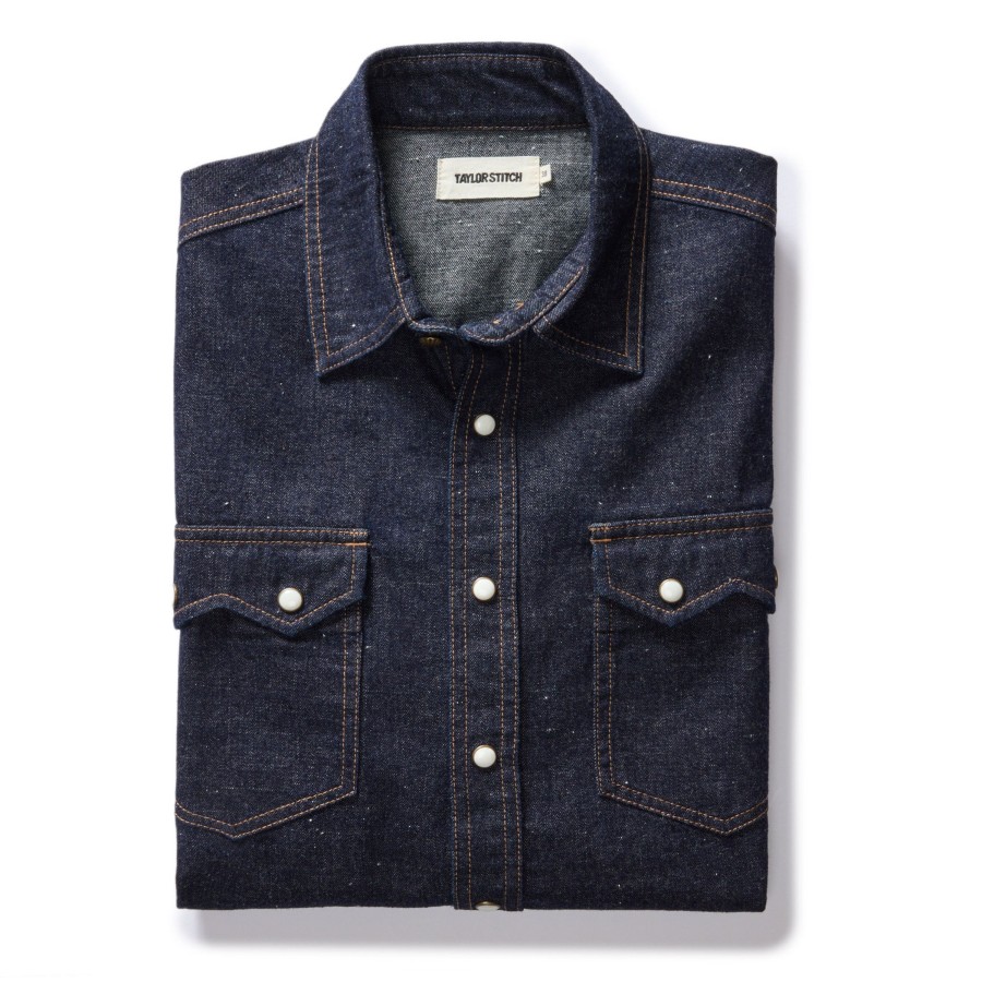 Shirts & Sweaters Taylor Stitch | The Frontier Shirt In Rinsed Indigo Denim