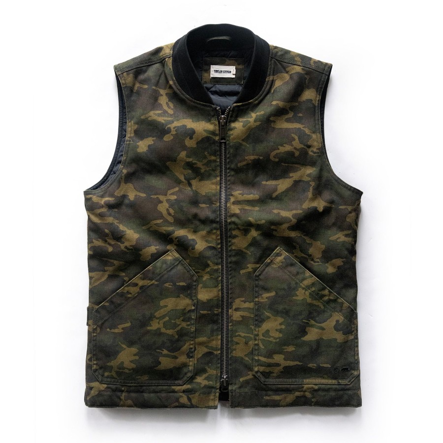 Outerwear Taylor Stitch | The Workhorse Vest In Camo Boss Duck