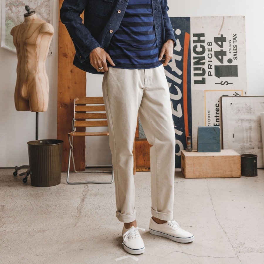 Bottoms Taylor Stitch | The Democratic All Day Pant In Dune Canvas