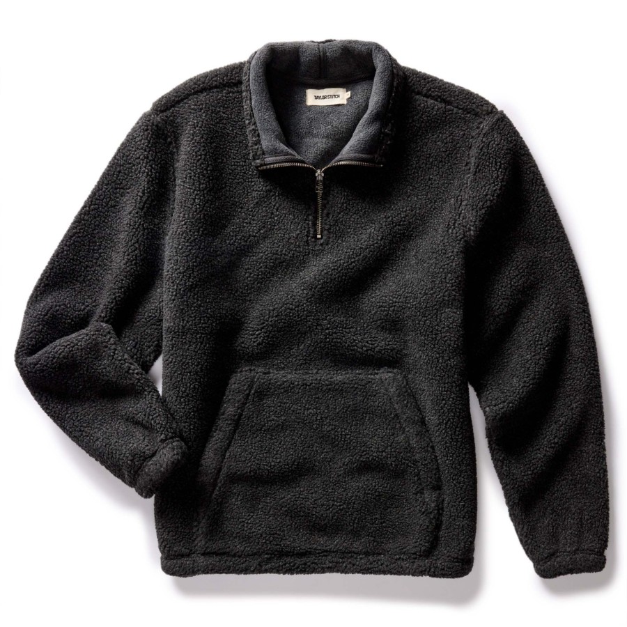 Shirts & Sweaters Taylor Stitch | The Nomad Pullover In Charcoal Heather Sherpa