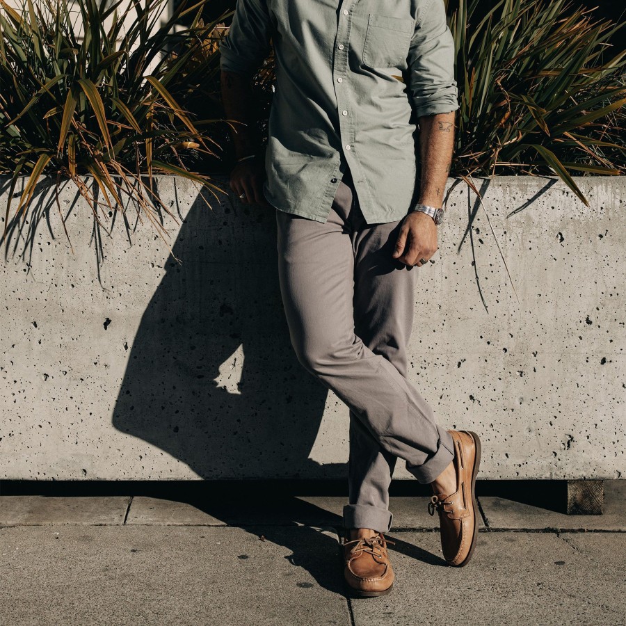 Bottoms Taylor Stitch | The Slim Foundation Pant In Organic Steeple Grey