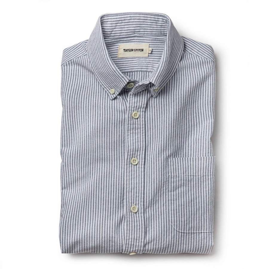 Shirts & Sweaters Taylor Stitch | The Jack In Navy University Stripe Everyday Oxford