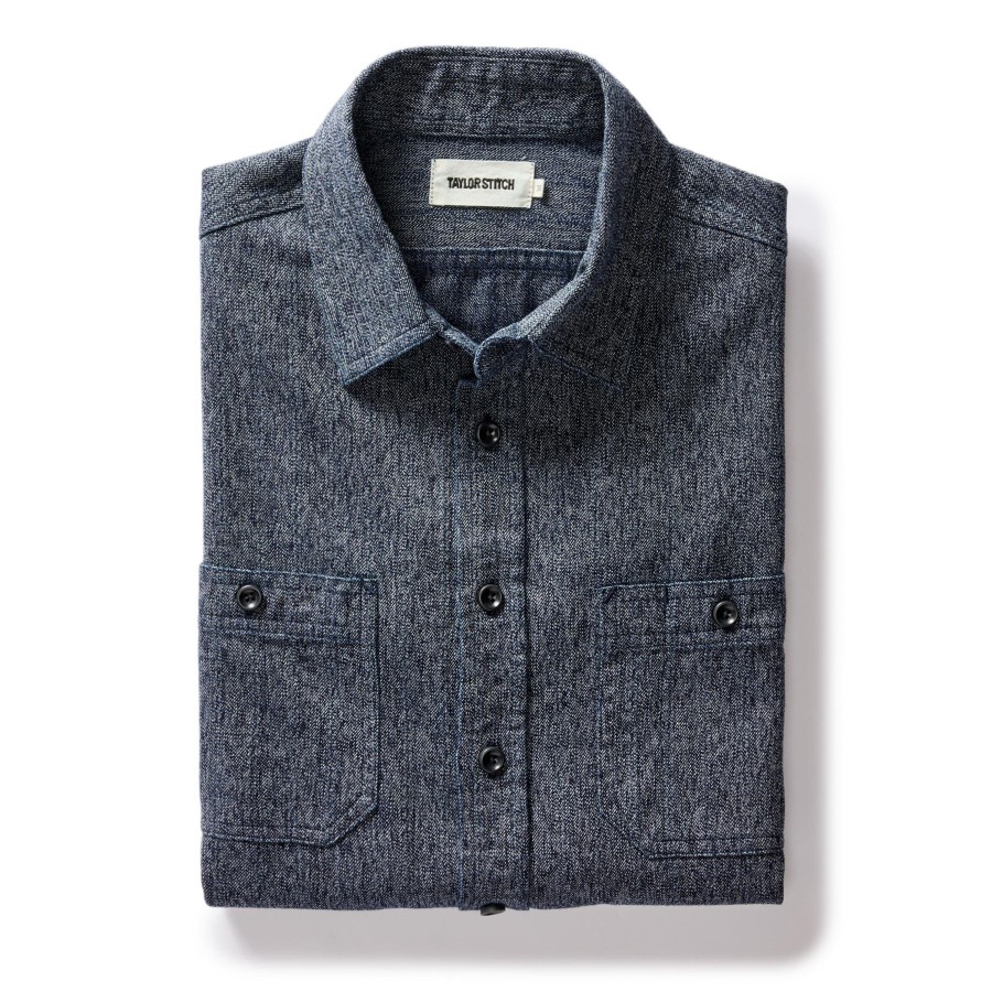 Shirts & Sweaters Taylor Stitch | The Utility Shirt In Rinsed Indigo Herringbone