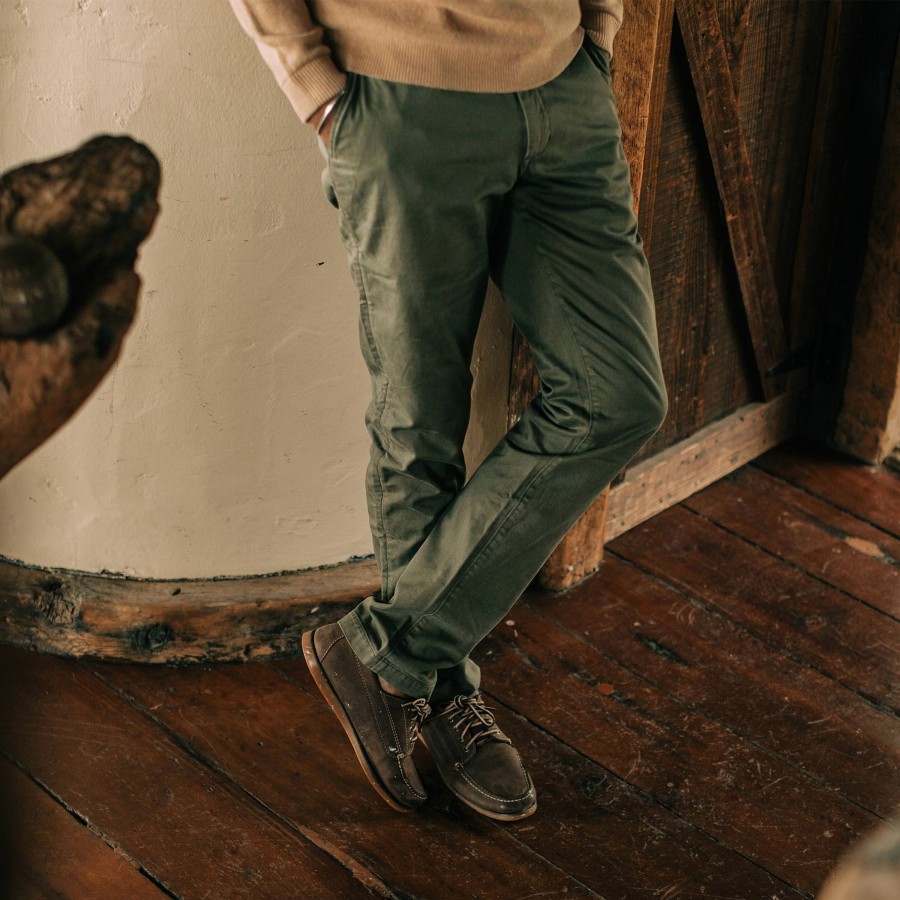 Bottoms Taylor Stitch | The Democratic Foundation Pant In Organic Olive