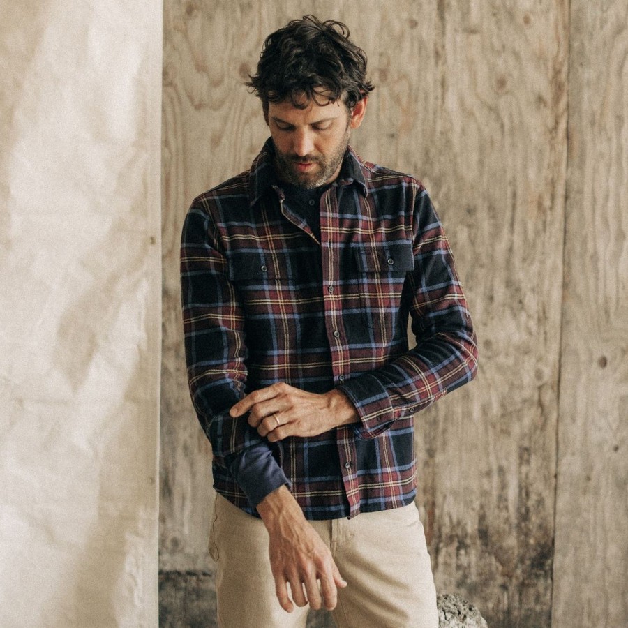 Shirts & Sweaters Taylor Stitch | The Ledge Shirt In Dark Navy Plaid