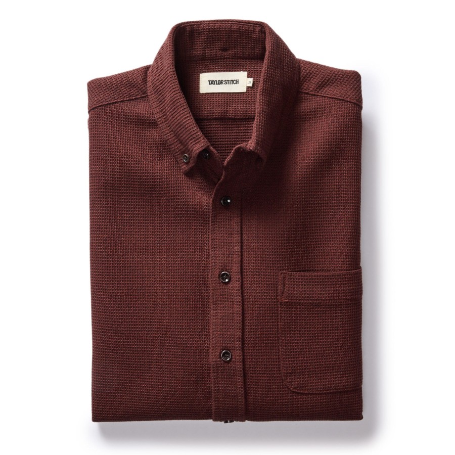 Shirts & Sweaters Taylor Stitch | The Jack In Burgundy Waffle