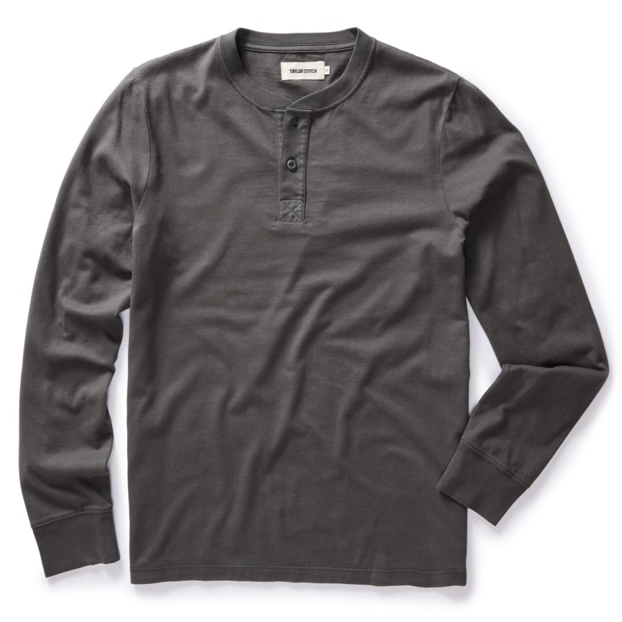 Shirts & Sweaters Taylor Stitch | The Organic Cotton Henley In Faded Black