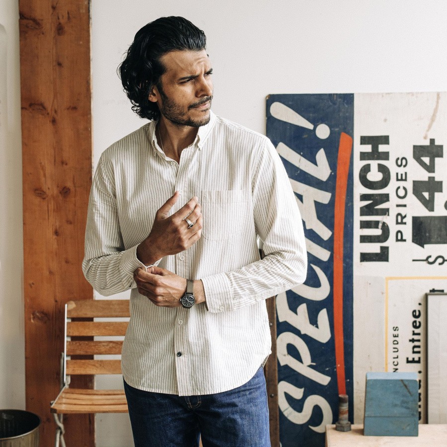 Shirts & Sweaters Taylor Stitch | The Jack In Indigo Stripe