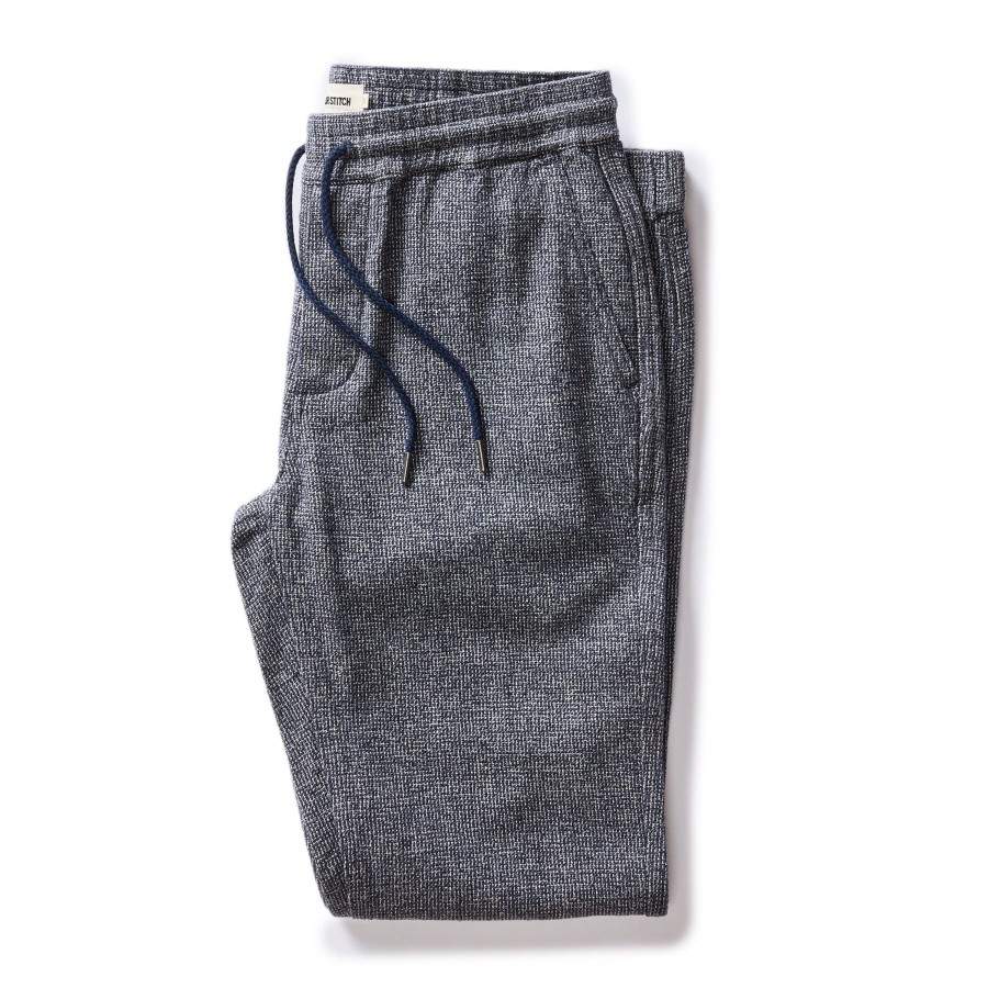 Bottoms Taylor Stitch | The Apres Pant In Navy Linen Tweed