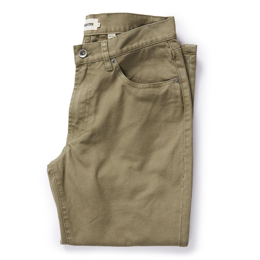 Bottoms Taylor Stitch | The Democratic All Day Pant In Arid Eucalyptus Canvas