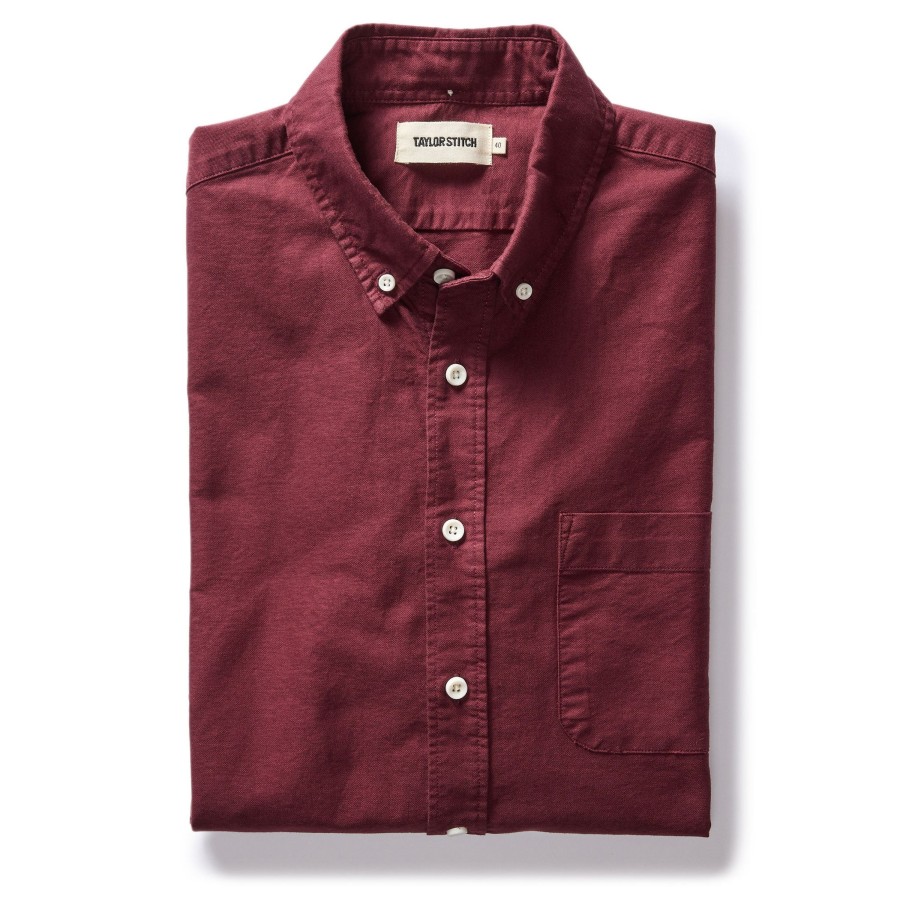 Shirts & Sweaters Taylor Stitch | The Jack In Burgundy Oxford