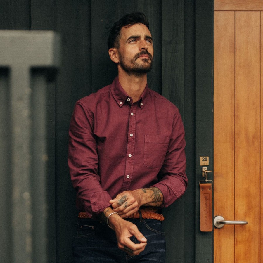 Shirts & Sweaters Taylor Stitch | The Jack In Burgundy Oxford