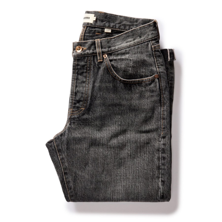 Bottoms Taylor Stitch | The Democratic Jean In Black 1-Year Wash Selvage Denim