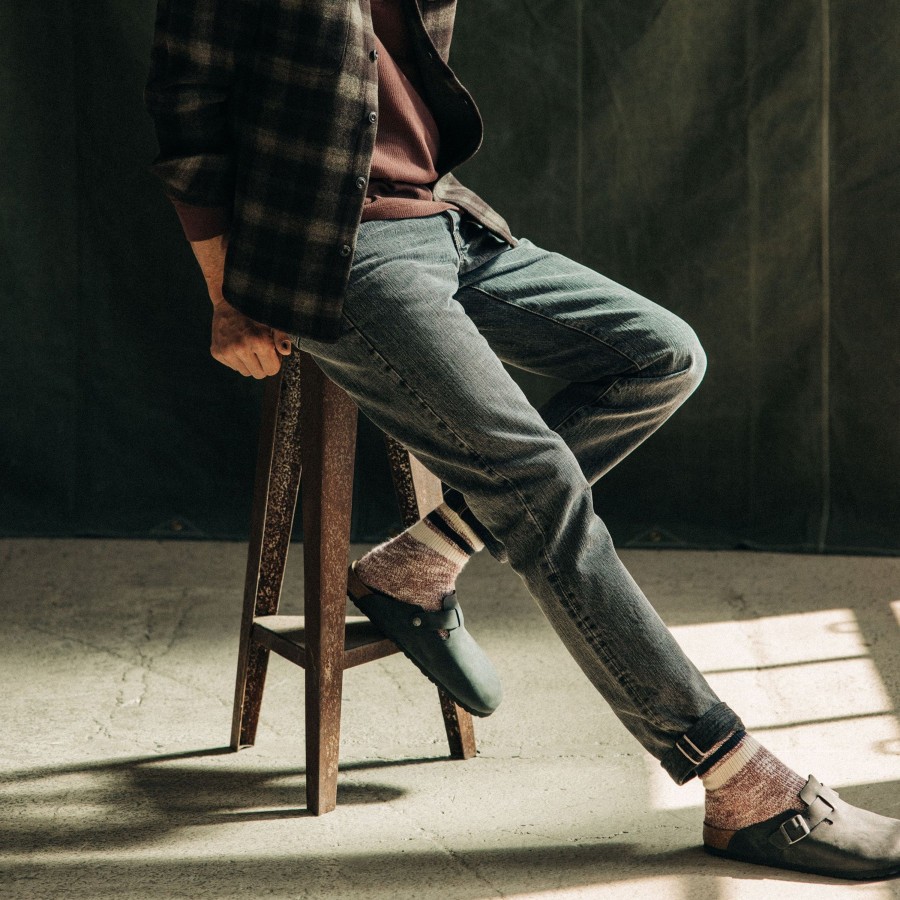 Bottoms Taylor Stitch | The Democratic Jean In Black 1-Year Wash Selvage Denim