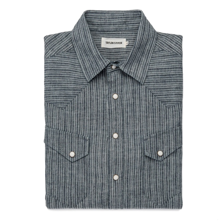 Shirts & Sweaters Taylor Stitch | The Western Shirt In Hemp Stripe Chambray