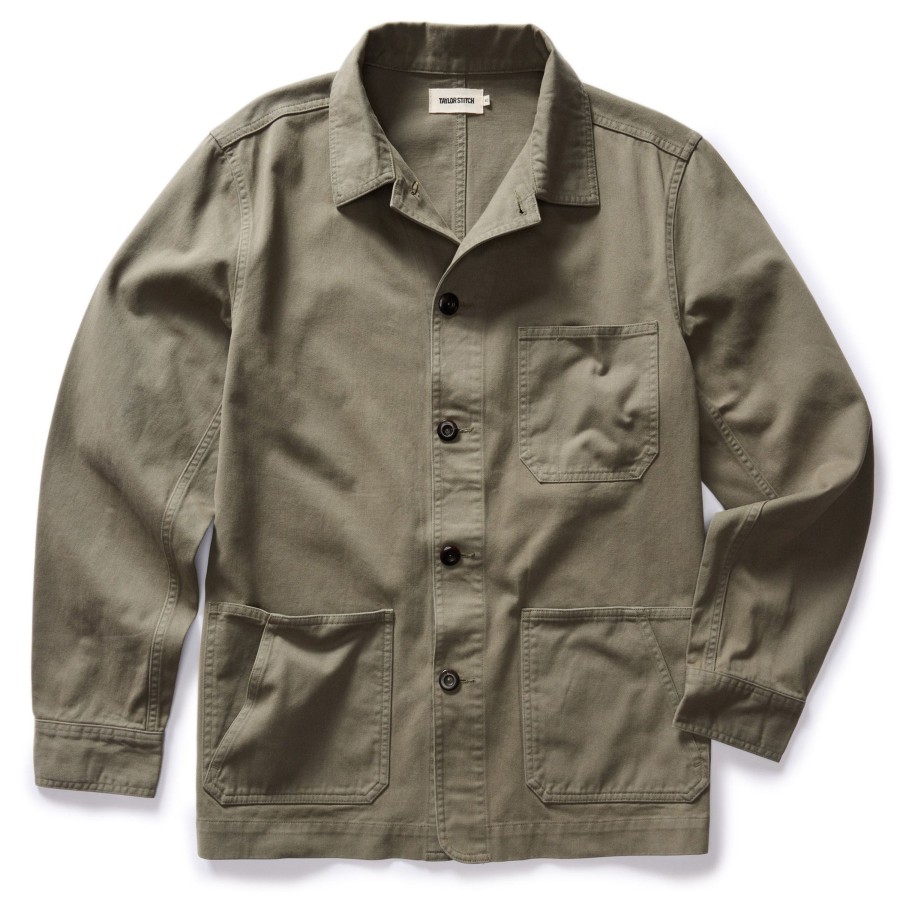 Outerwear Taylor Stitch | The Ojai Jacket In Organic Smoked Olive Foundation Twill