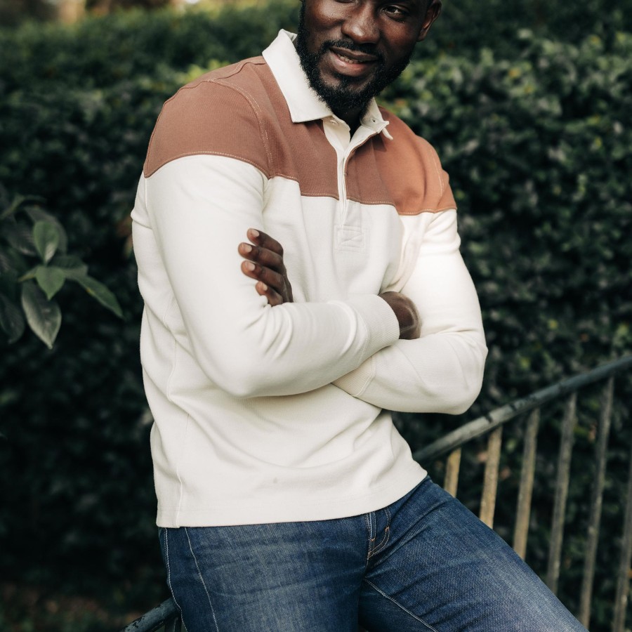 Shirts & Sweaters Taylor Stitch | The Rugby Shirt In Mahogany And Natural Color Block