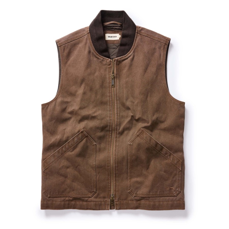 Outerwear Taylor Stitch | The Workhorse Vest In Aged Penny Chipped Canvas