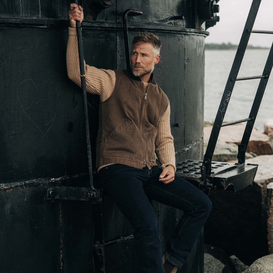 Outerwear Taylor Stitch | The Workhorse Vest In Aged Penny Chipped Canvas