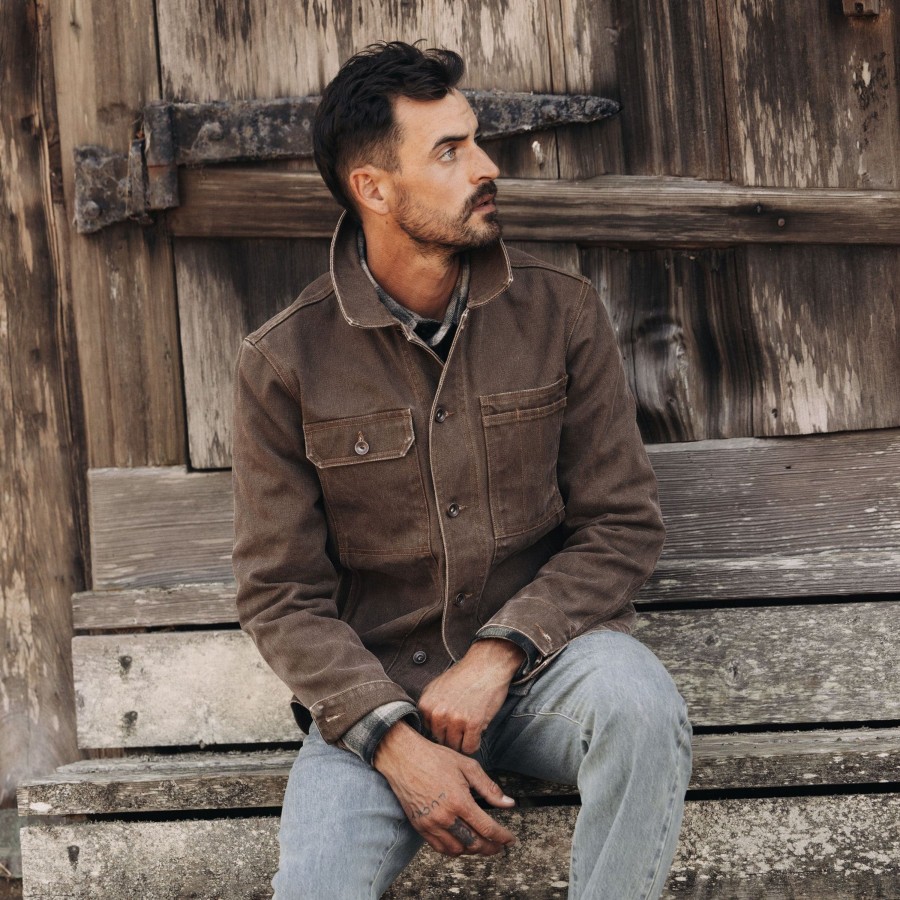 Outerwear Taylor Stitch | The Longshore Jacket In Aged Penny Chipped Canvas