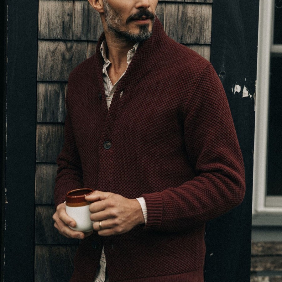 Shirts & Sweaters Taylor Stitch | The Crawford Sweater In Black Cherry