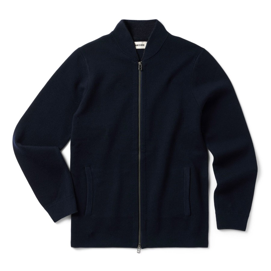 Outerwear Taylor Stitch | The Portola Bomber In Midnight Merino