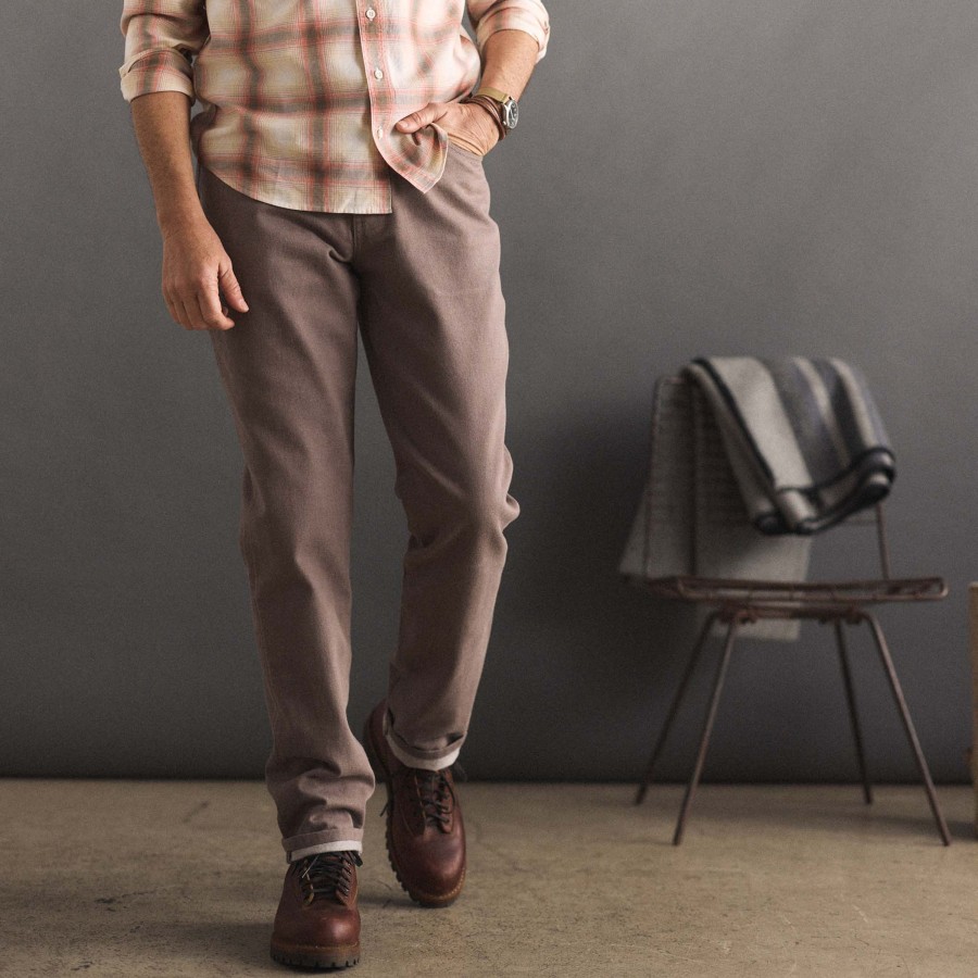 Bottoms Taylor Stitch | The Democratic All Day Pant In Silt Broken Twill