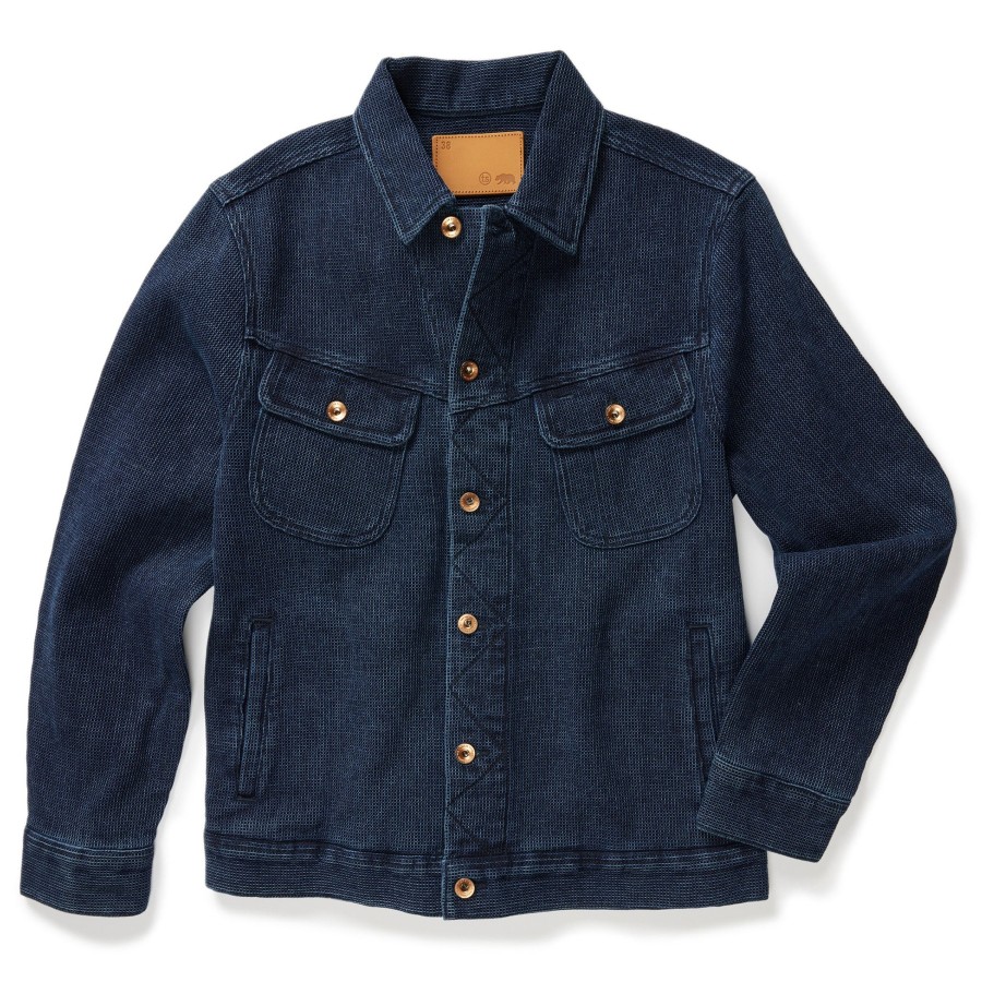 Outerwear Taylor Stitch | The Long Haul Jacket In Indigo Waffle